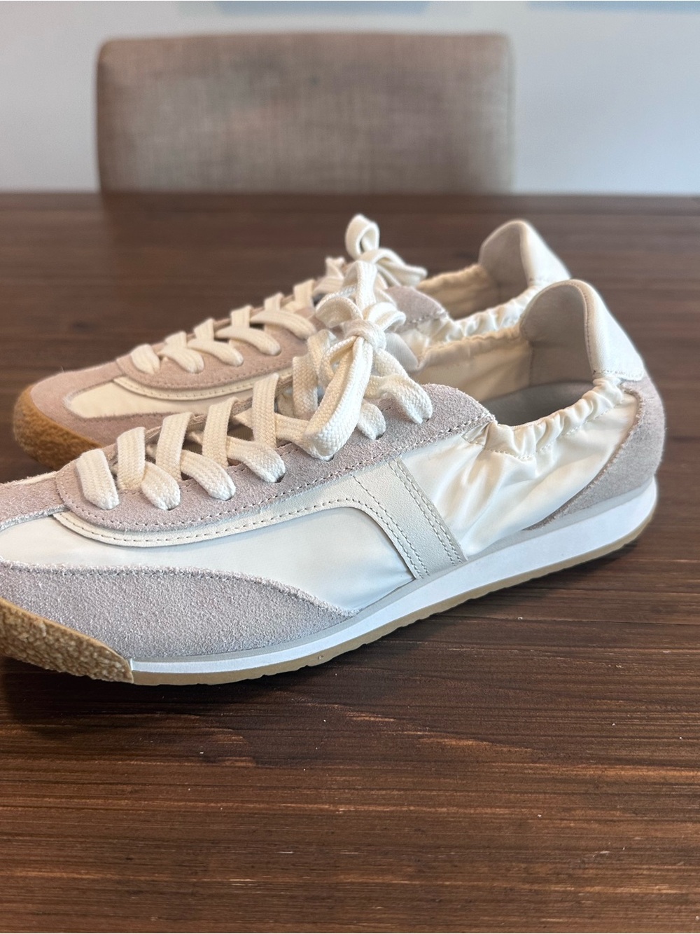 Dolce Vita White and Light Cream Women's Sneakers